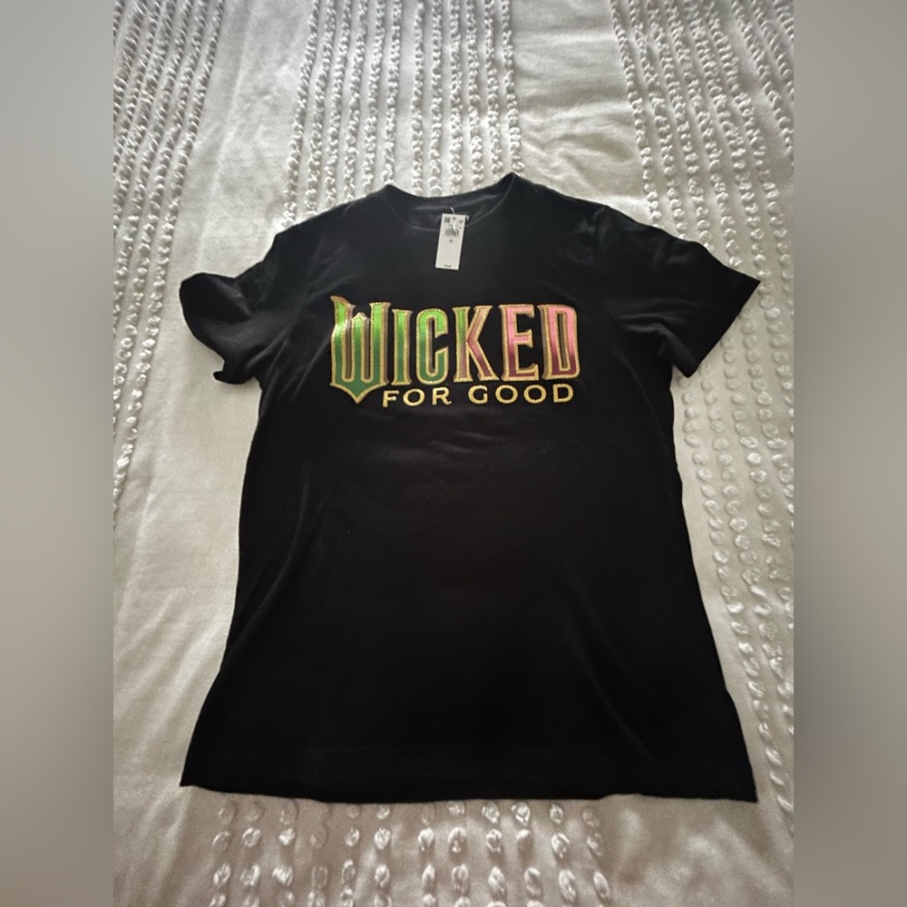 Wicked For Good Black Soft Tee by Old Navy XS BNWT